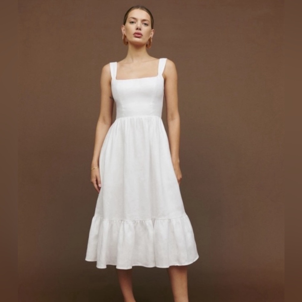 Reformation Bucatini Linen Dress NWT